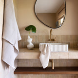 Waffle Towel 80x160cm Pebble- Bambury