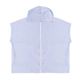 Adult Zip Front Poncho Blue - BAMBURY