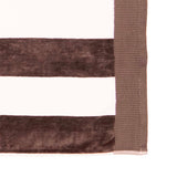 Classic Stripe 100% Cotton Beach Towel 95 x 175cm Bambury - Cocoa