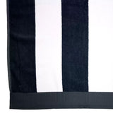 Bambury Classic Stripe Beach Towel - Navy