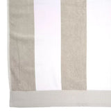 Bambury Classic Stripe Beach Towel - Pebble