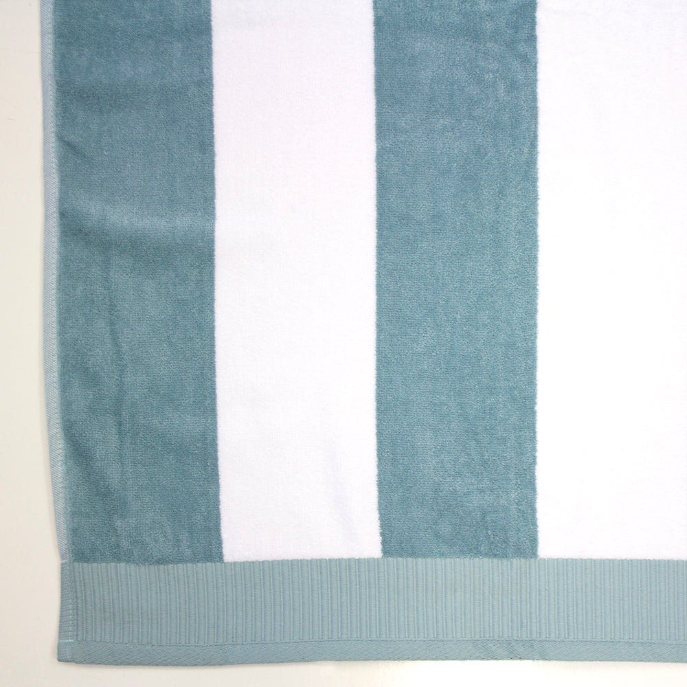 Luxurious classic stripe beach towel, soft cotton, large 95 x 175cm, absorbent and machine washable.