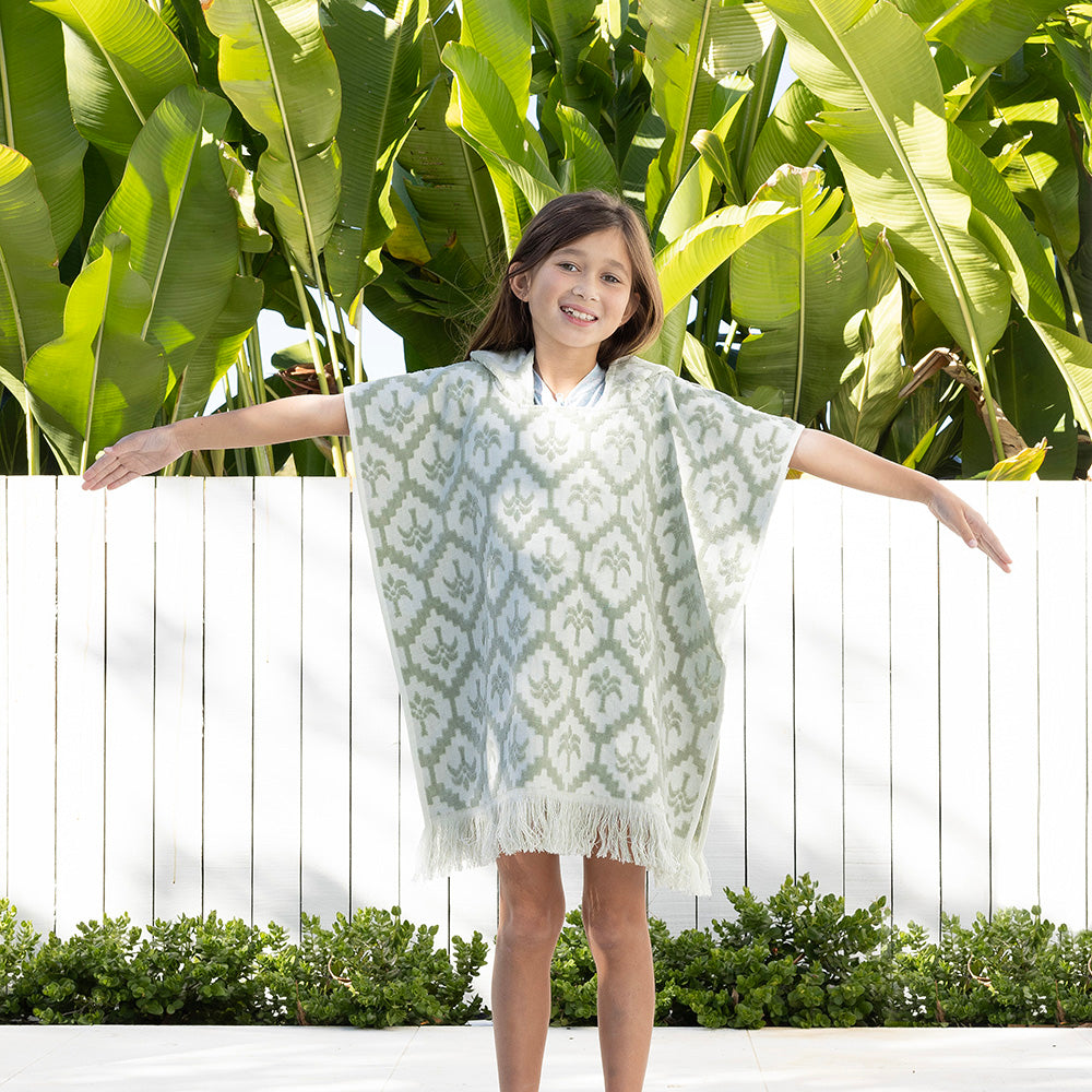 Cocos Kids Towel Poncho Sage