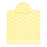 HiLo Cotton Hooded Towel Poncho for Kids 3-7 Years Bambury - Daisy Butter