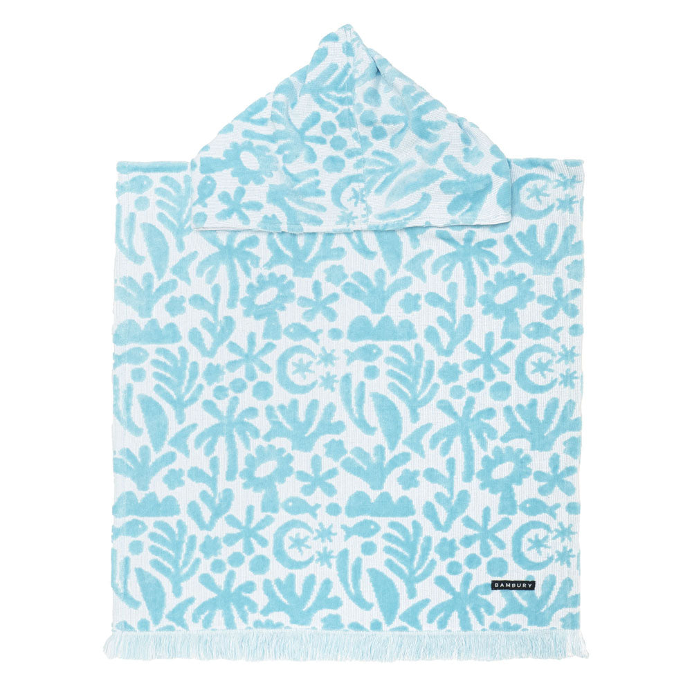 HiLo Kids Poncho Holiday - Sky - BAMBURY