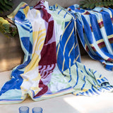 Echo Jacquard Cotton Velour Beach Towel 90 x 170cm Bambury