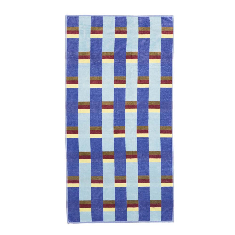 Leno Jacquard Cotton Velour Beach Towel 90 x 170cm Bambury