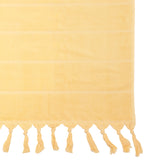 Santorini Beach Towel Custard- Bambury