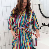 Prism 100% Cotton Terry Short Bath Robe L/XL Bambury