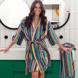 Prism 100% Cotton Terry Short Bath Robe L/XL Bambury