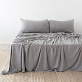 BedT Organica Cotton Tencel Sheet Set Bambury - Split King Grey
