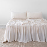 BedT Organica Sheet Set Stone Queen- Bambury