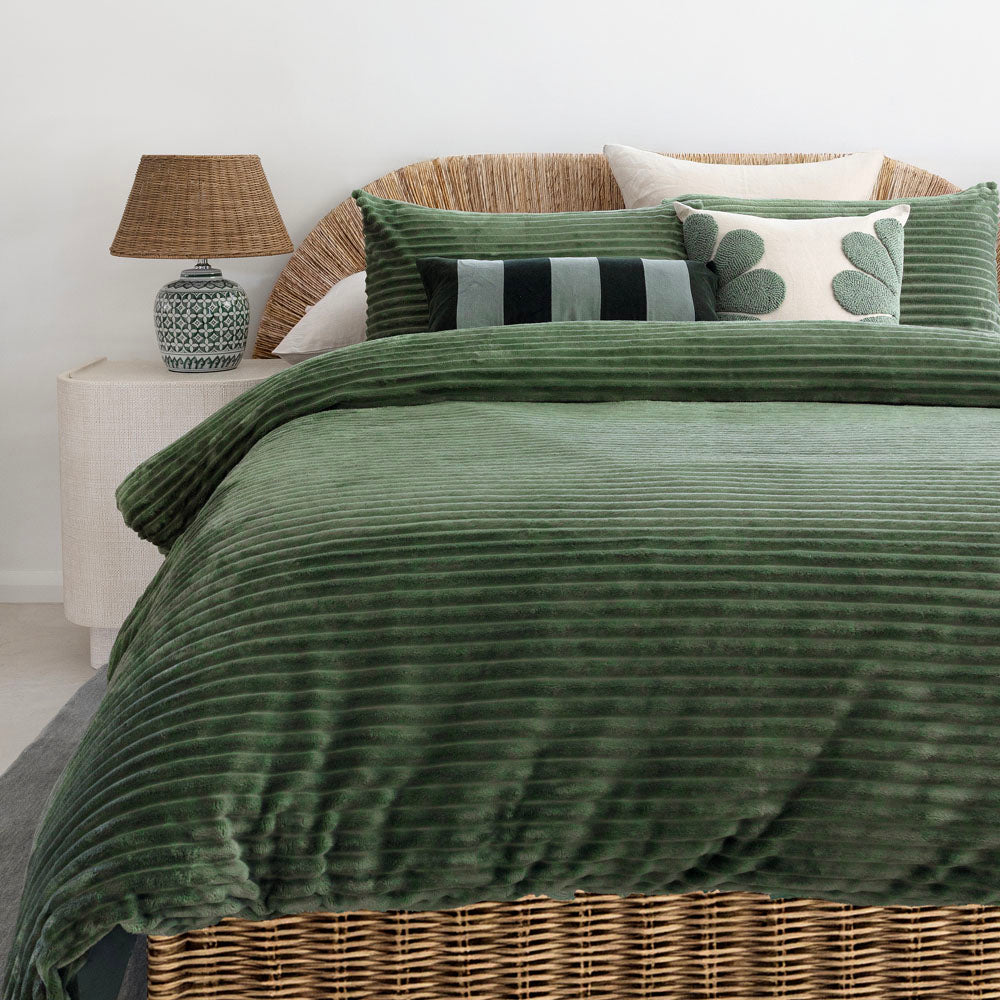 Channel Duvet / Quilt Cover Set Juniper Super King - Bambury