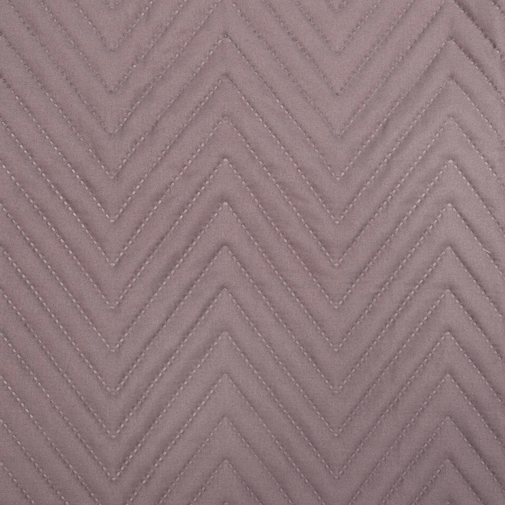 Herringbone Embossed Coverlet Set Mauve S/D - Bambury