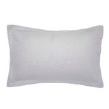 Herringbone Embossed Coverlet Set Silver Queen / King- Bambury