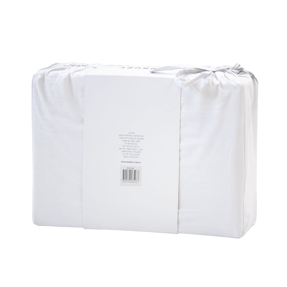 King Sheet Set - Cotton White Split