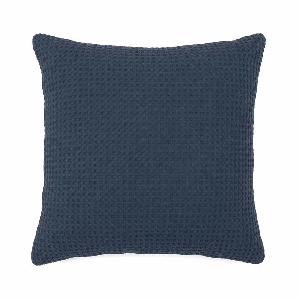 Dorset Cotton Waffle Euro Pillowcase 65 x 65cm Bambury - Navy
