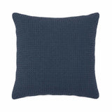 Dorset Cotton Waffle Euro Pillowcase 65 x 65cm Bambury - Navy