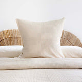 Dorset Cotton Waffle Euro Pillowcase 65 x 65cm Bambury - Stone