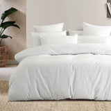 Ogee Jacquard White European Pillowcase - Bambury