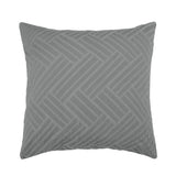 Panama Jacquard Steel European Pillowcase - Bambury