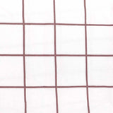 Grid Boysenberry Flannelette Fitted Sheet Set King Single - Bambury