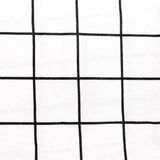 Grid Black Flannelette Duvet / Quilt Cover Set Double - Bambury