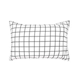 Grid Black Flannelette Duvet / Quilt Cover Set King - Bambury