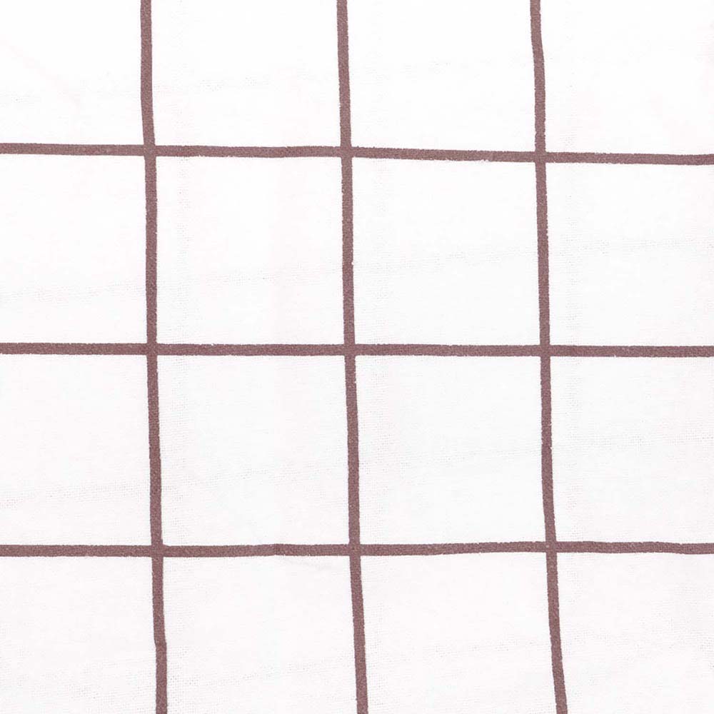 Grid Boysenberry Flannelette Duvet / Quilt Cover Set Super King - Bambury