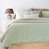 Huxley Stonewashed Cotton Quilt Cover Set Bambury - Queen Sage