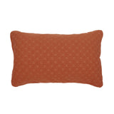 Luna Jacquard Duvet / Quilt Cover Set Rust Queen - Bambury
