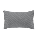 Panama Jacquard Duvet / Quilt Cover Set Steel King - Bambury