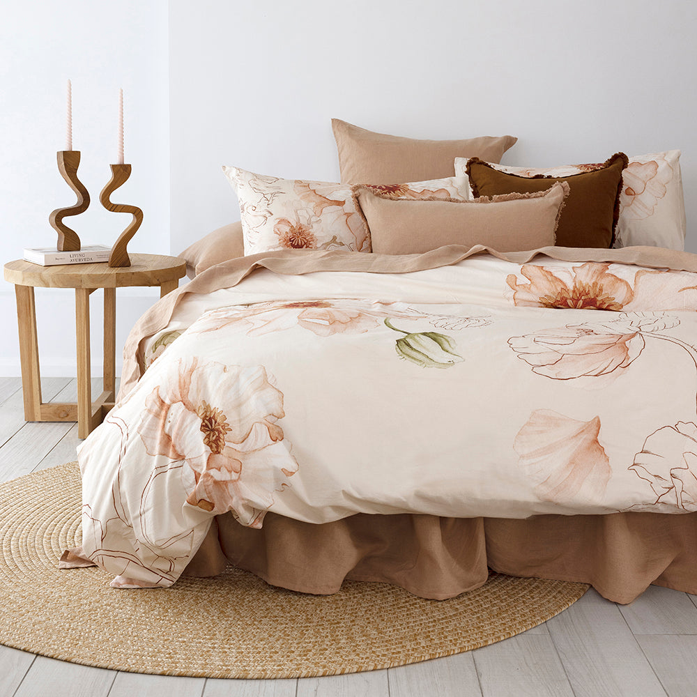 Poppy Quilt / Duvet  Cover Set Queen