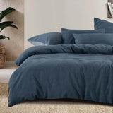 Tide Jacquard Duvet / Quilt Cover Set Denim King - Bambury