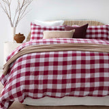 Willow Cotton Gauze Quilt Cover Set Bambury - Double Berry