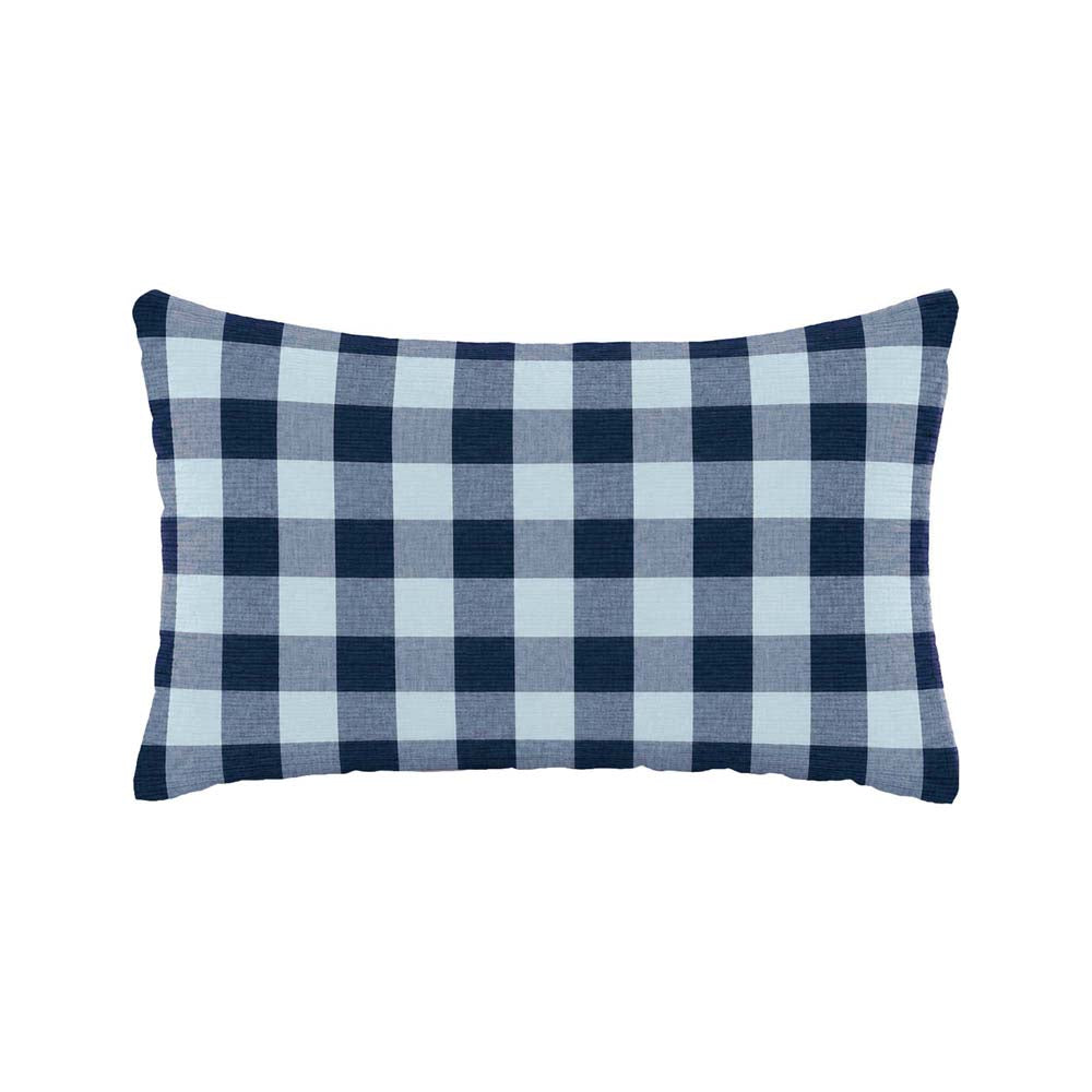 Willow Cotton Gauze Quilt Cover Set Bambury - Queen Blue