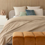 Carson Wool Bamboo Blanket Latte Double/Queen - Bambury