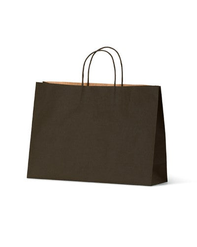 Paper Bags - Budget Black Kraft Paper - Baby - 500/ctn