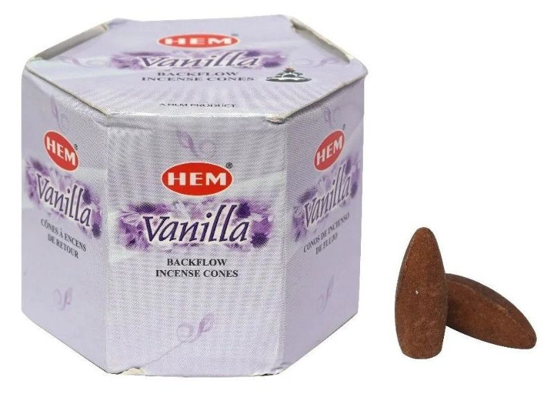 Backflow Cones - HEM Vanilla (Box of 12)