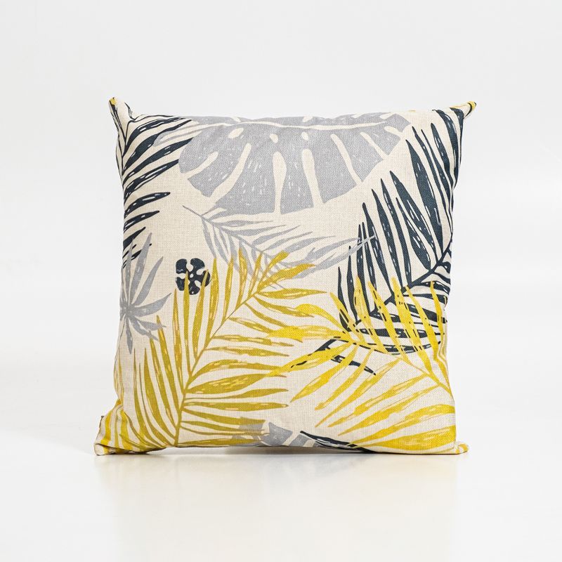 Harris Cushion Cover Yellow Fern - Square