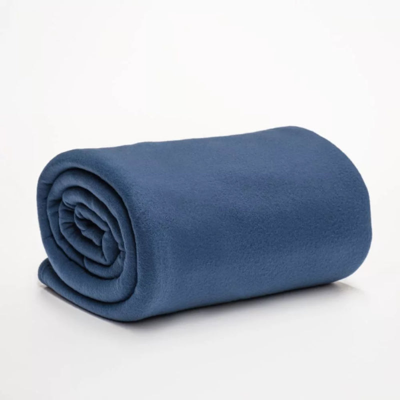 Blanket - Polar Fleece 300gsm Navy (Queen)