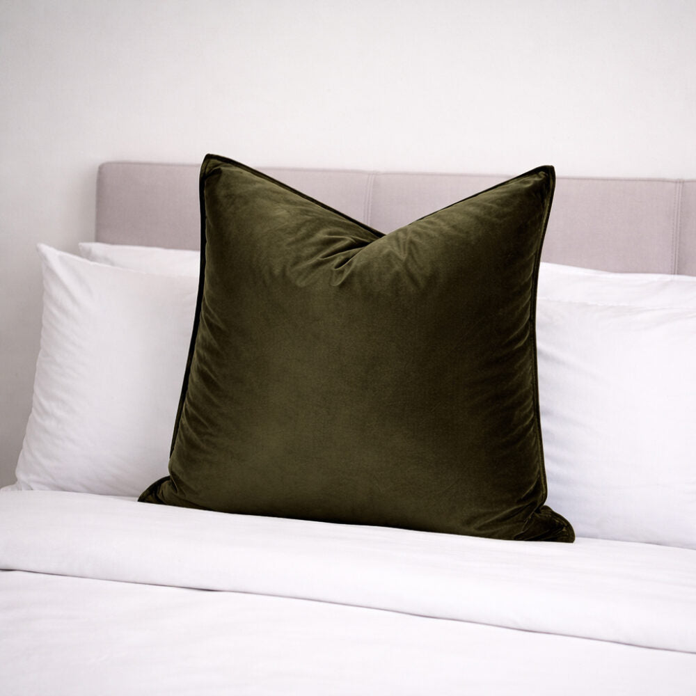DreamGreen Verve Velvet Cushion Cover Fern - Euro
