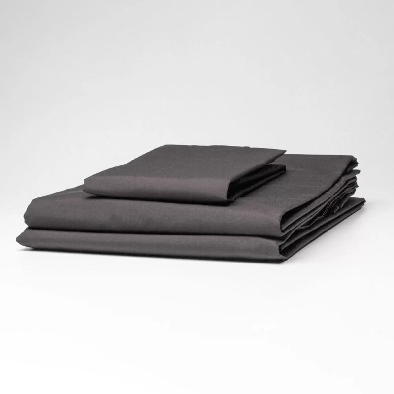 Flat Sheeting - Weavers 160TC Essential Charcoal (Queen)