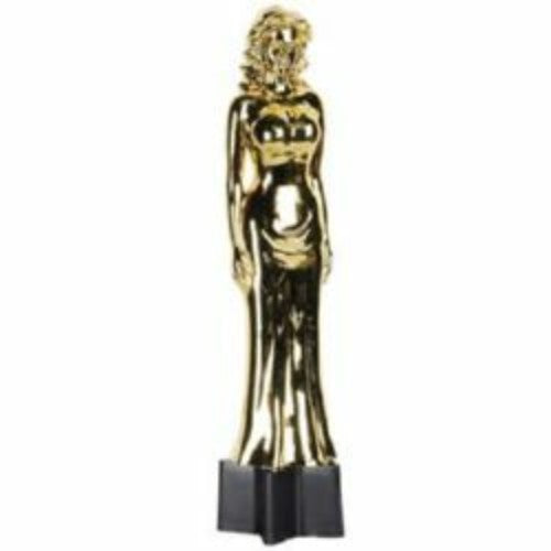 Elegant 22cm female trophy statuette, perfect for celebrating women's achievements at awards nights and events.