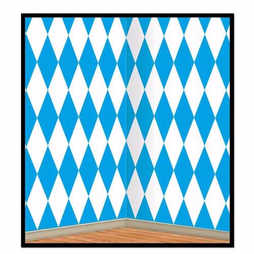 Oktoberfest Scene Setter backdrop, 1.2m high by 9.1m long, vibrant Bavarian designs for festive parties and photo ops.
