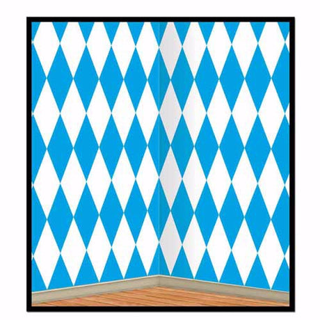 Oktoberfest Scene Setter backdrop, 1.2m high by 9.1m long, vibrant Bavarian designs for festive parties and photo ops.
