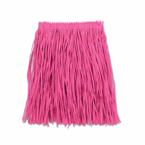 Hula Skirt Mini Pink - Adult Size