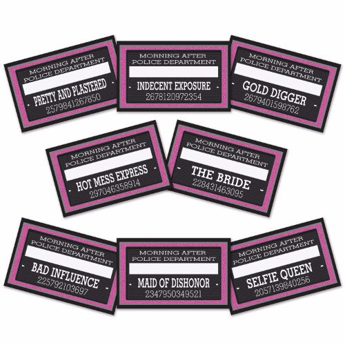 Photo Booth Props Mug Shots Hens Night - Pack of 4