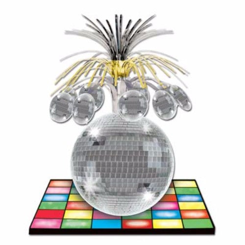 33cm Centrepiece Disco Ball made of cardboard, perfect for adding sparkle and fun to any event.