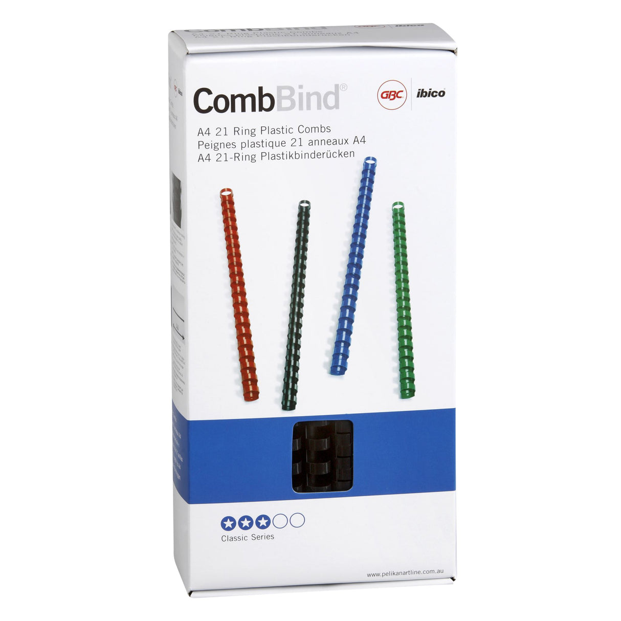 GBC Binding Comb 14mm Black Pk100